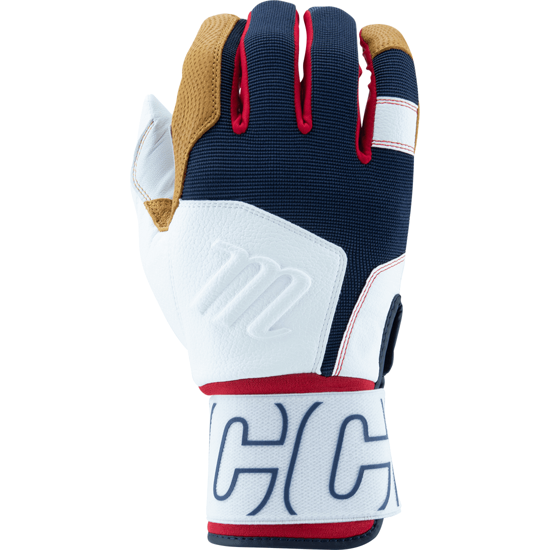 Marucci Blacksmith V2 Full Wrap Batting Gloves for Baseball & Softball - Durable Leather Grip, Breathable Design (Multiple Colors) - Perfect for Training, Games & Batting Practice