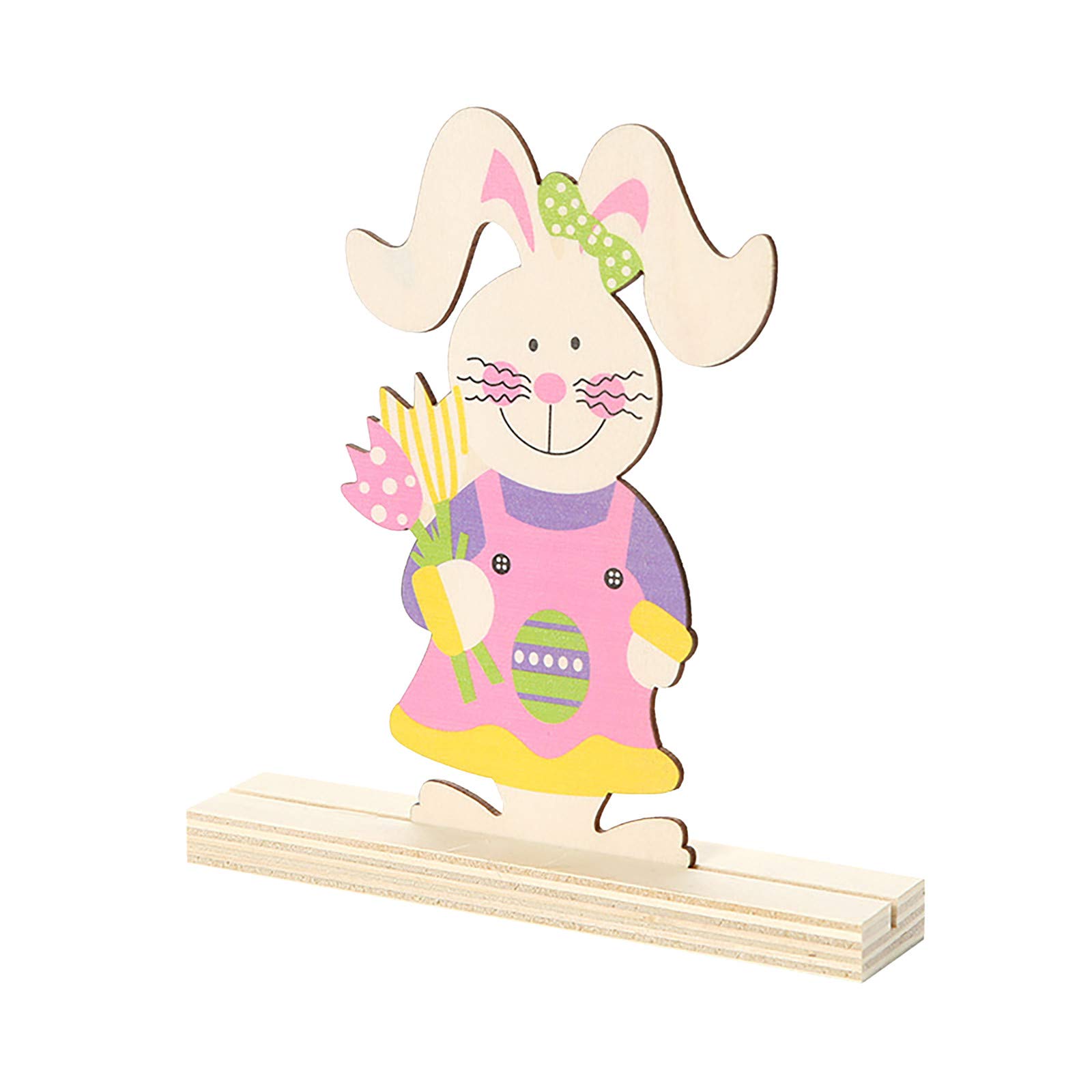 Kuluzego #RBMMIX Easter Bunny Decor - Cute Spring Home Decorations for Easter Party, Table Centerpiece, and Indoor Outdoor Holiday Decor