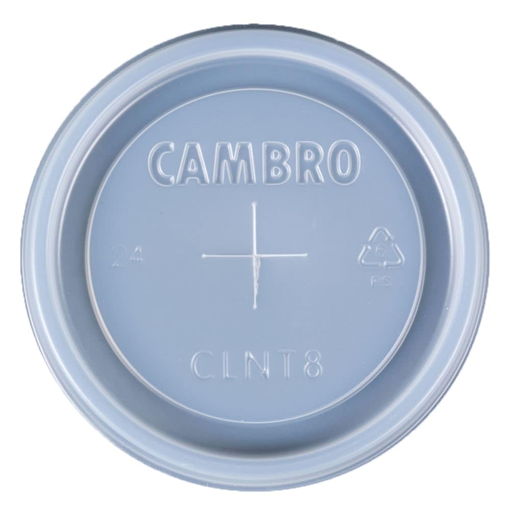 Cambro CLNT8190 Disposable Lids for Newport Tumbler #NT8-1000 - 50 Pack | Perfect for Coffee Shops, Restaurants & Takeout Services