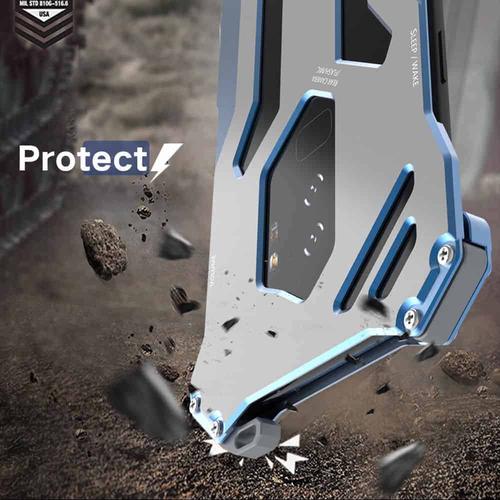 Samsung Galaxy S9 Case - Slim Aluminum Protective Cover with Shock Absorption - Blue | Perfect for Everyday Use, Travel & Outdoor Activities