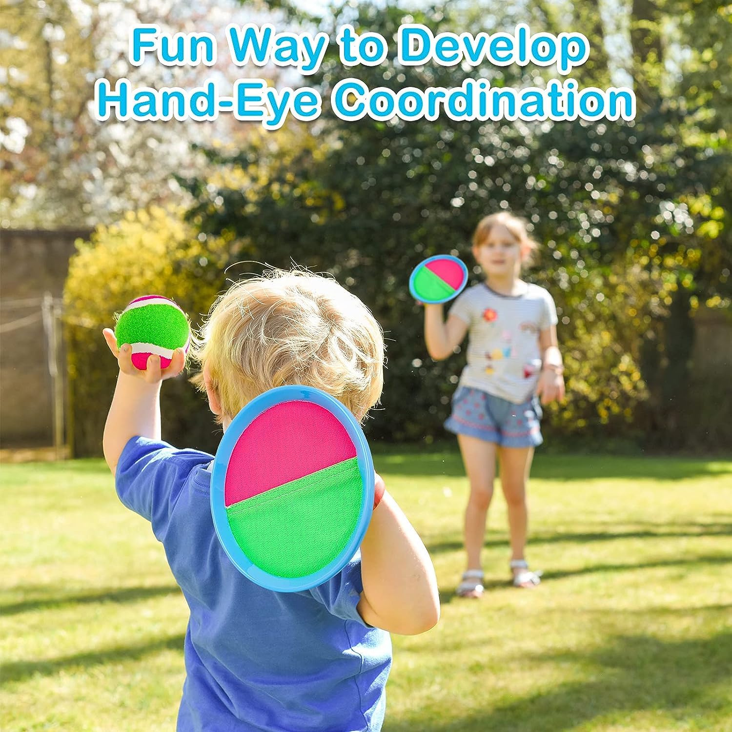 **Best Kids Toss and Catch Game Set - Outdoor Beach & Pool Toys for Ages 4-8 - Fun Easter Basket Stuffers & Family Yard Games for Kids & Adults - Perfect for Backyard, Picnic, and Beach Play**