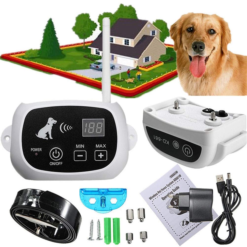 **Wireless Dog Fence Electric Pet Containment System – Safe & Effective Adjustable Range, Rechargeable Collar for Small, Medium, Large Dogs (1/2/3 Dogs) – Perfect for Backyard, Farm & Outdoor Pet Safety**