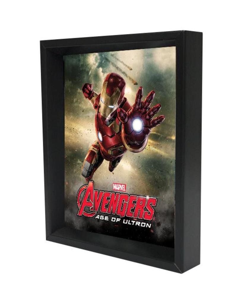 Iron Man Age of Ultron Shadow Box - 8x10 Marvel Collectible Art Display for Home & Office Decor