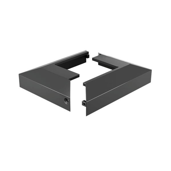 Powder Coated Aluminum Two-Part Domical Cover for 50mm Post with 135 x 100mm Base Plate - Durable Outdoor Post Protection for Fences, Gates, and Mailboxes