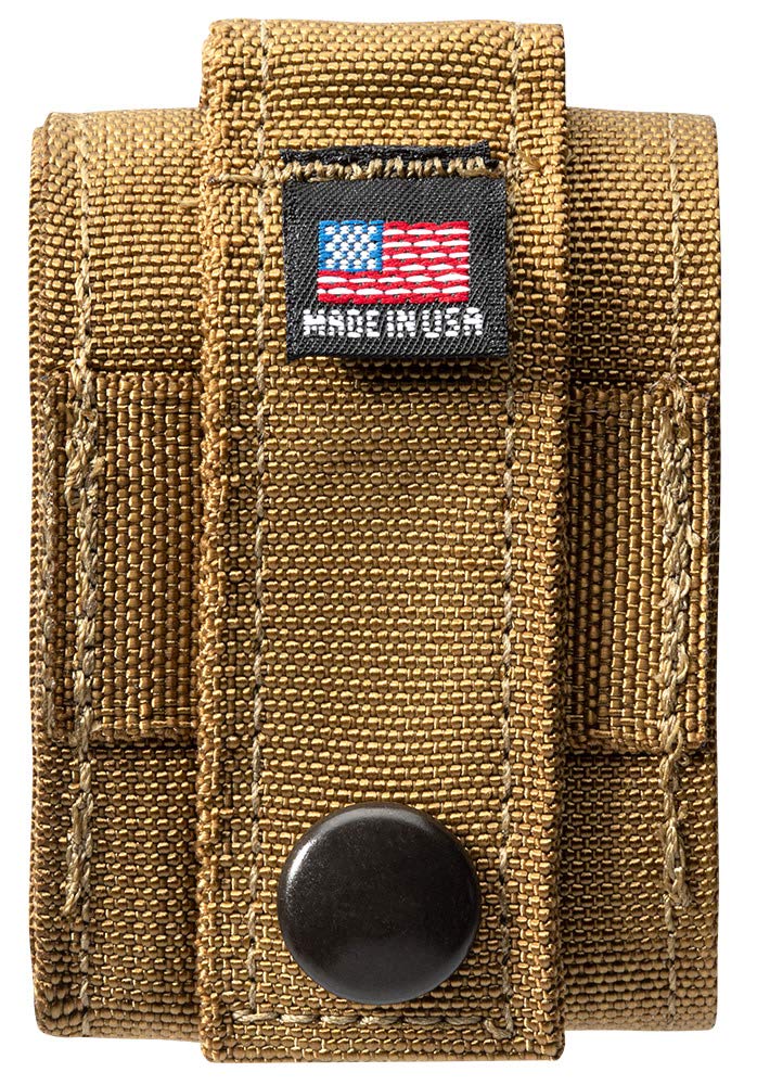 Zippo Coyote Tactical Pouch & Black Crackle Windproof Lighter Set - Perfect for Outdoor Adventures, Camping, Hiking & Survival Gear