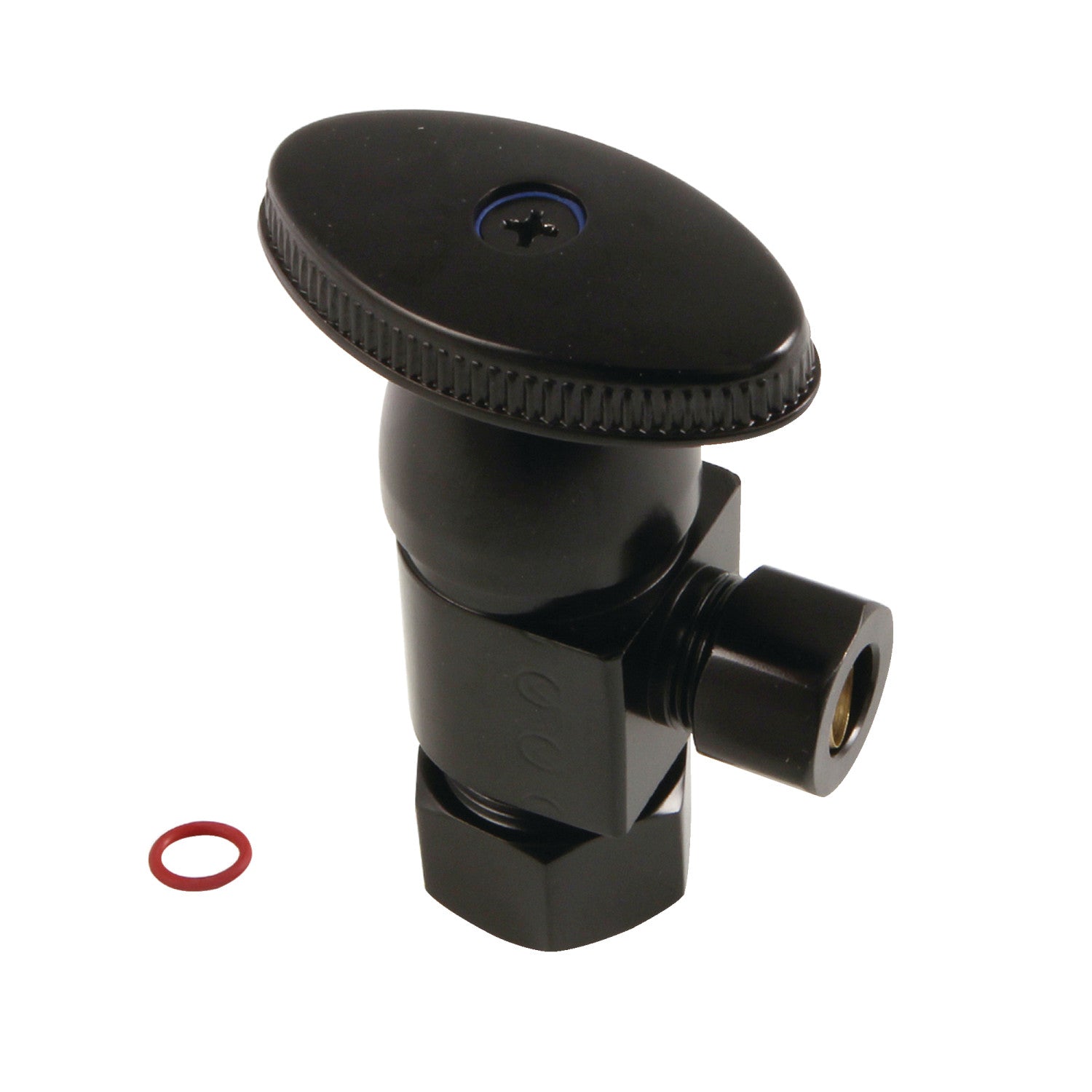 Americana 5/8 Inch O.D. Comp x 3/8 Inch O.D. Comp Anti-Seize Deluxe Quarter-Turn Ceramic Hardisc Cartridge Angle Stop Valve - Perfect for Kitchen, Bathroom & Plumbing Fixtures Installation