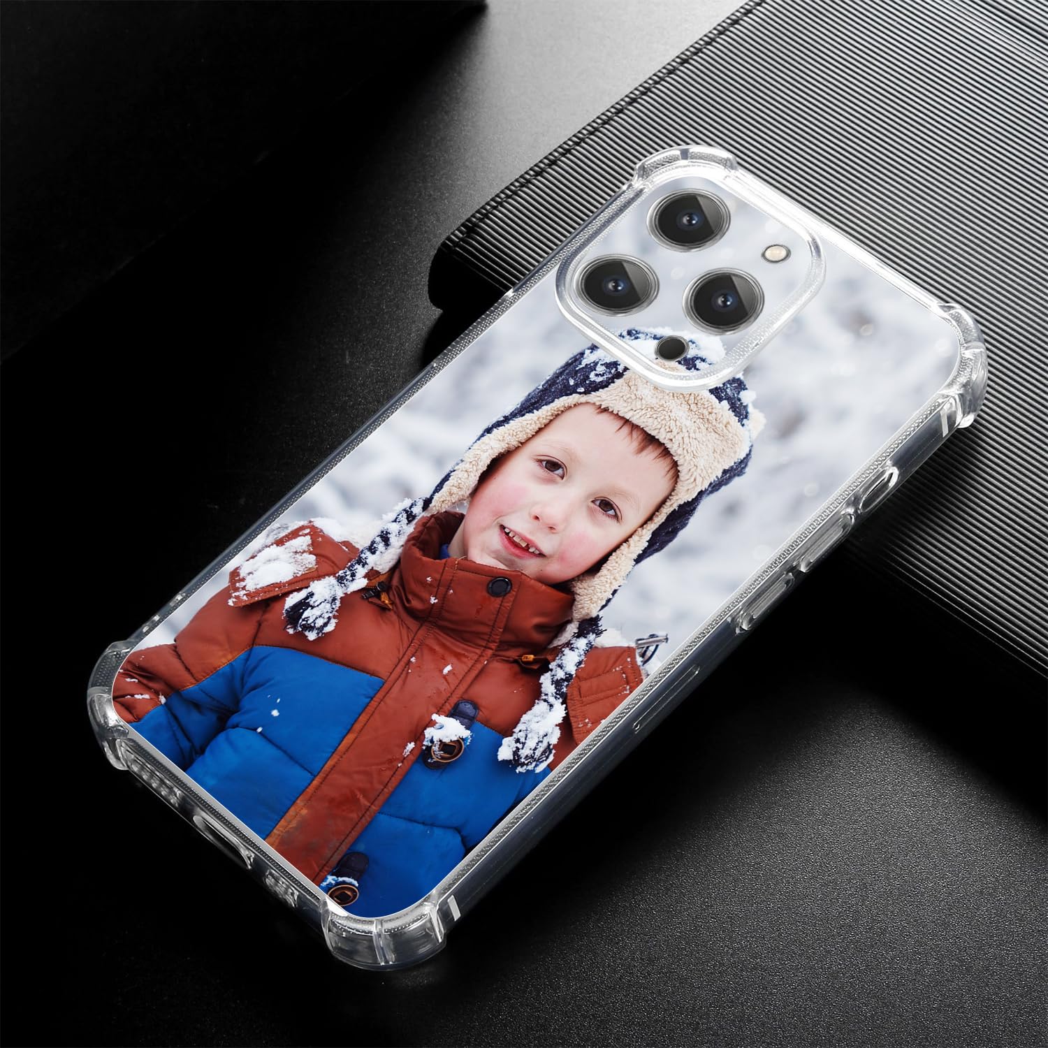 Custom Printed Clear TPU Phone Case for iPhone 15 14 13 12 11 Pro Max - Shockproof & Scratch Resistant - Perfect for Daily Use, Travel & Outdoor Activities