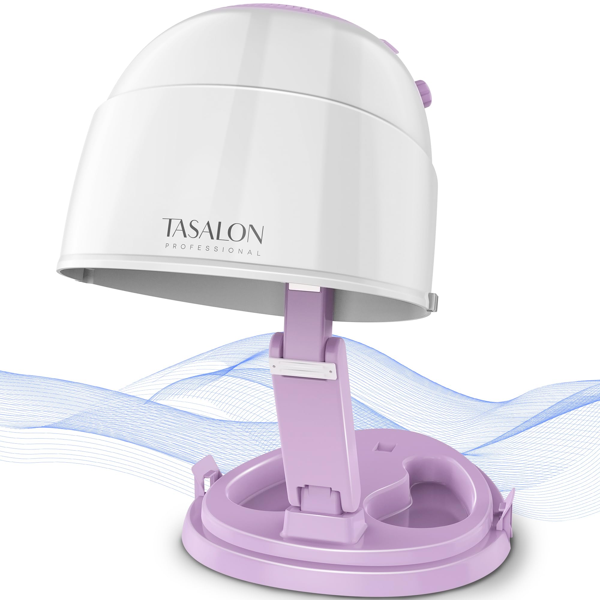 TASALON 1875W Ionic Hooded Hair Dryer with 3 Heat Settings - Professional Salon-Grade Bonnet Dryer with Ceramic Technology for Women | Perfect for Home Use, Salon Styling & Deep Conditioning Treatments