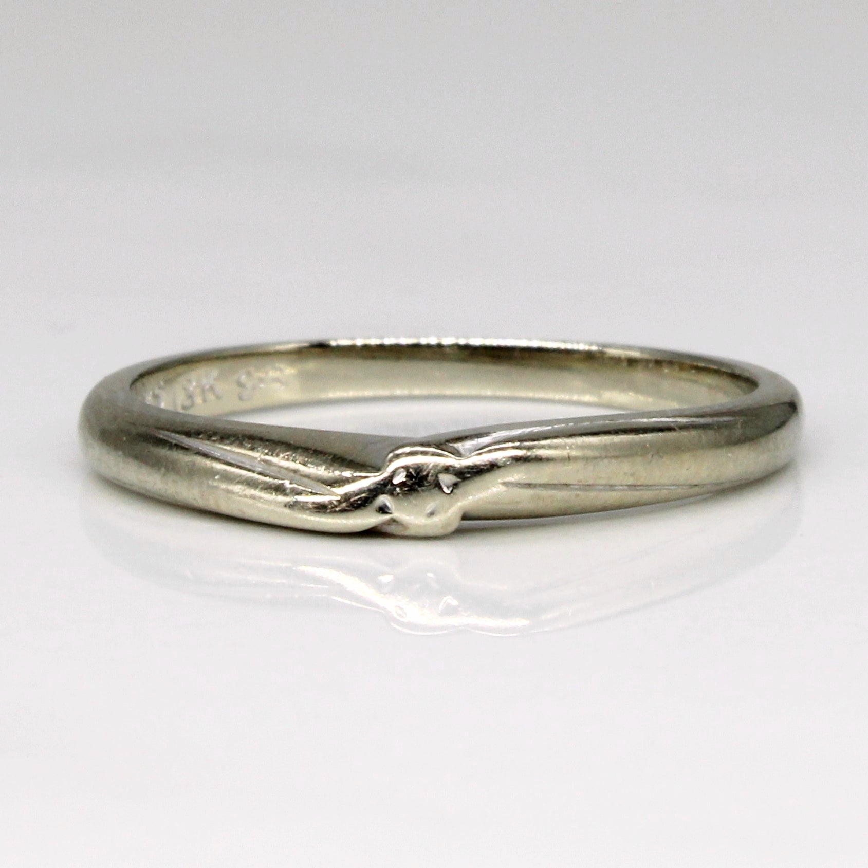 18k White Gold Birks Ring - Size 5.25 - Elegant Wedding Band, Anniversary Gift & Everyday Jewelry for Women