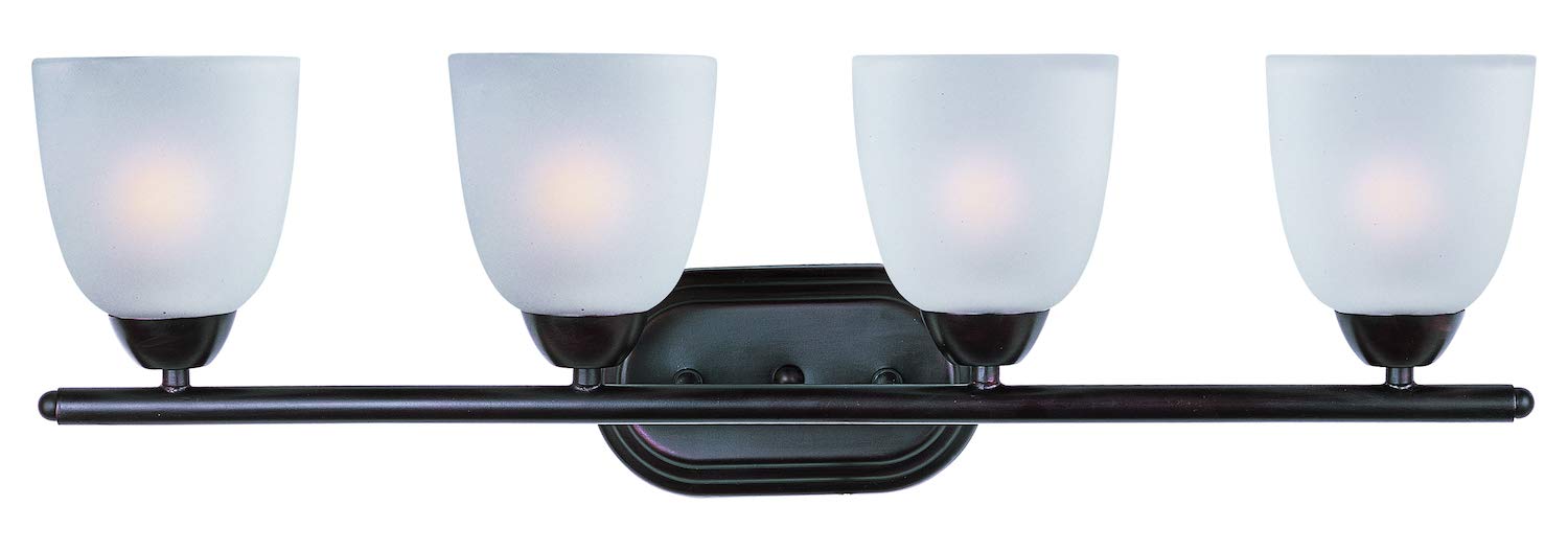 Axis 4-Light Bathroom Vanity Light Fixture - Modern LED Lighting for Bathroom Mirror, Makeup Area & Dressing Room (Brushed Nickel Finish)