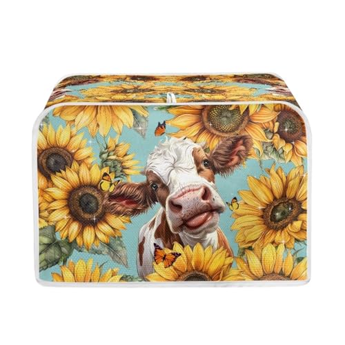 Cow Sunflower-Blue and Yellow