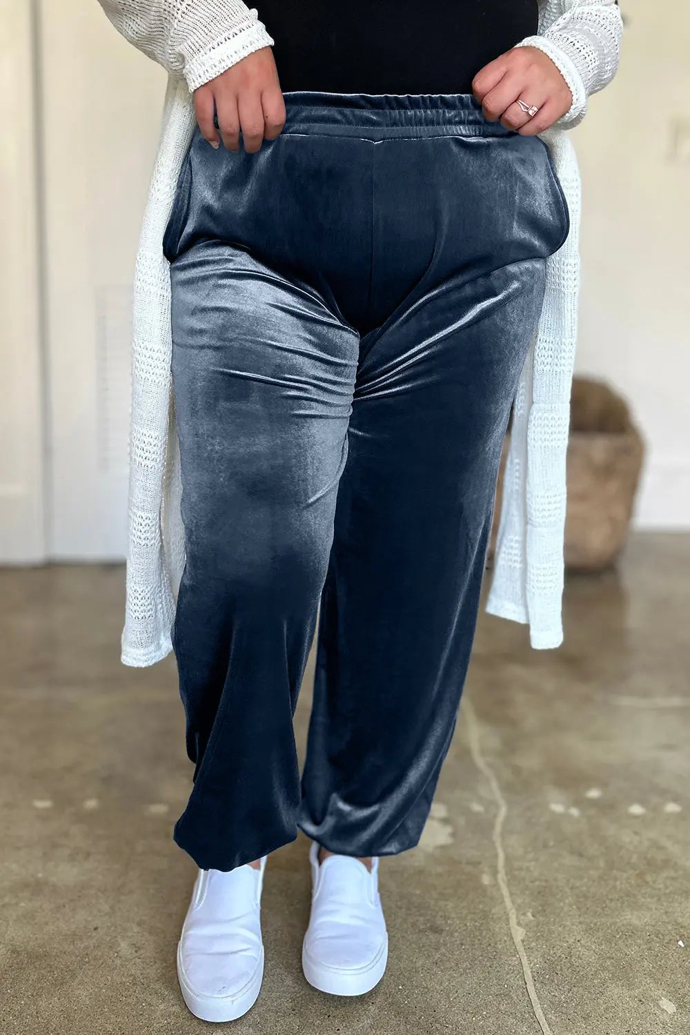 Comfortable Stretch Pocketed Elastic Waist Joggers for Women - Soft Lounge Pants for Running, Yoga & Casual Wear