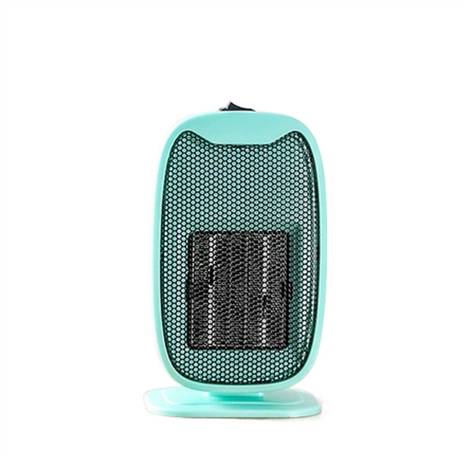 TOMYEUS Mini Electric Space Heater - 500W PTC Ceramic Fast Heating, Portable Desk Heater Fan for Office, Home & Winter Use - Compact Hand Warmer & Hot Air Blower (White) | Perfect for Small Rooms, Workstations & Personal Heating