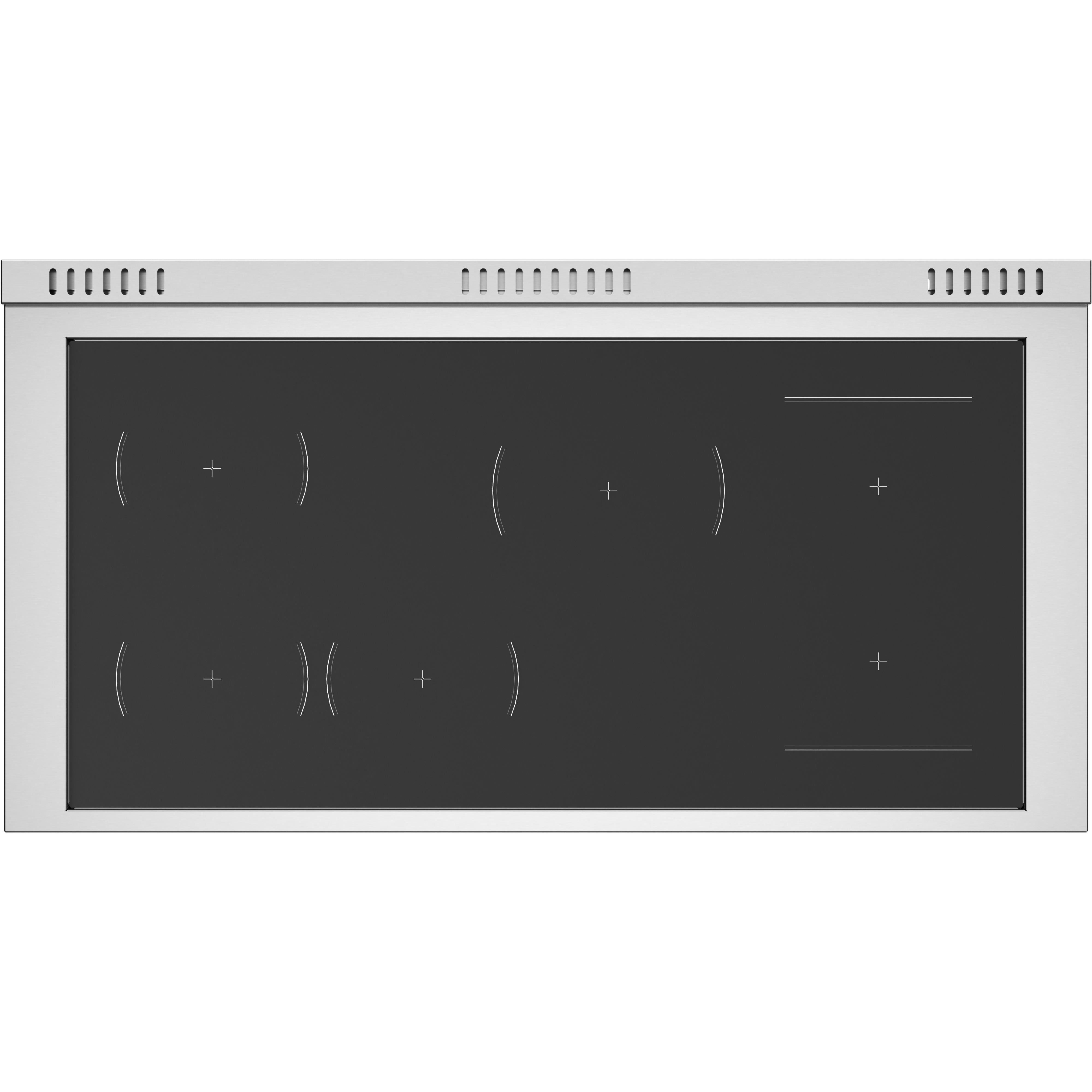 Bertazzoni HER486IGFEPXT 48-Inch Freestanding Induction Range - Professional Italian Kitchen Stove for Home Chefs & Cooking Enthusiasts | Perfect for Modern Kitchens & Gourmet Cooking