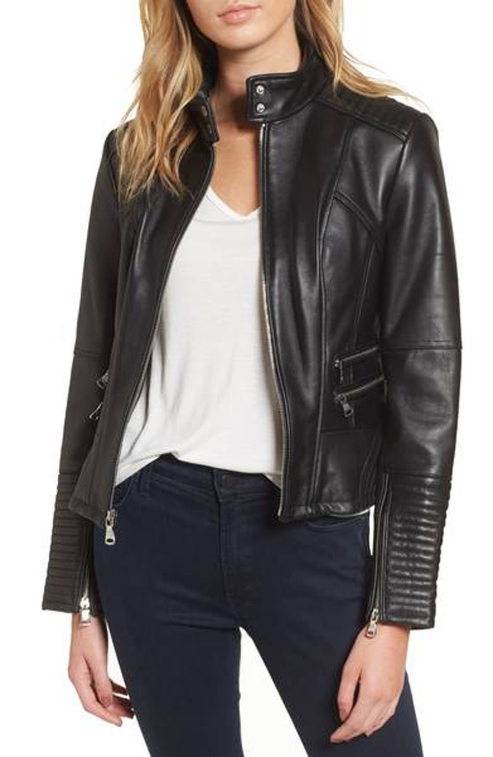 Genuine Lambskin Leather Jacket for Women - Stylish Motorcycle Biker Jacket with Premium Quality | Perfect for Riding, Casual Outfits & Night Out