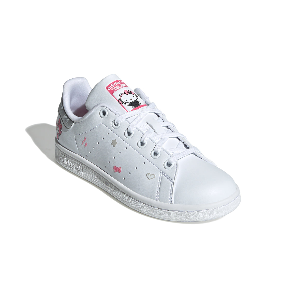 Hello Kitty Kids Stan Smith 'Melody' Sneakers - Cute White & Pink Casual Shoes for Girls - Perfect for School, Playdates & Everyday Wear