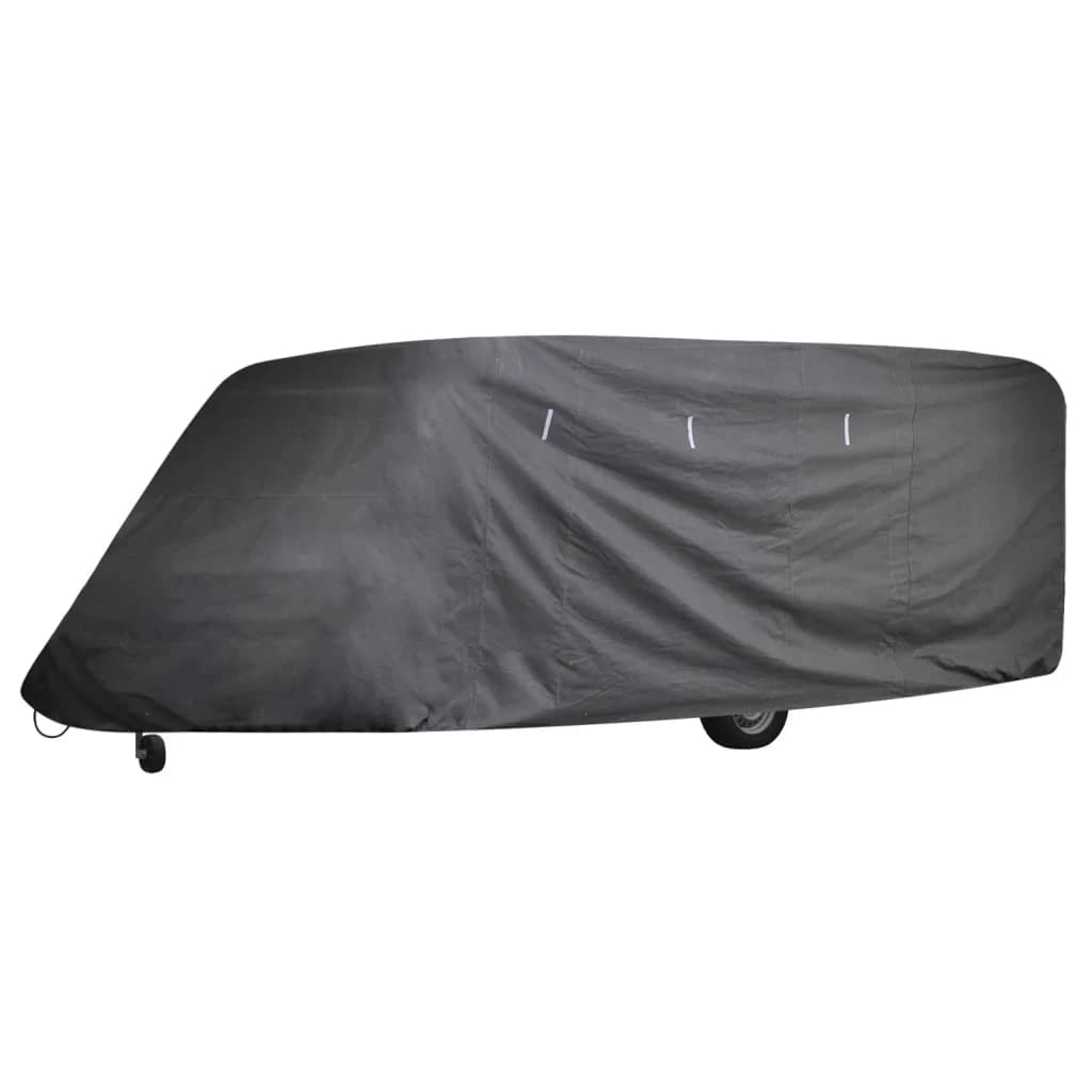 vidaXL RV Cover - Waterproof, Breathable & UV-Resistant Camper Top Cover for Caravans & Campers | Perfect for Outdoor Camping & Travel Protection - Gray