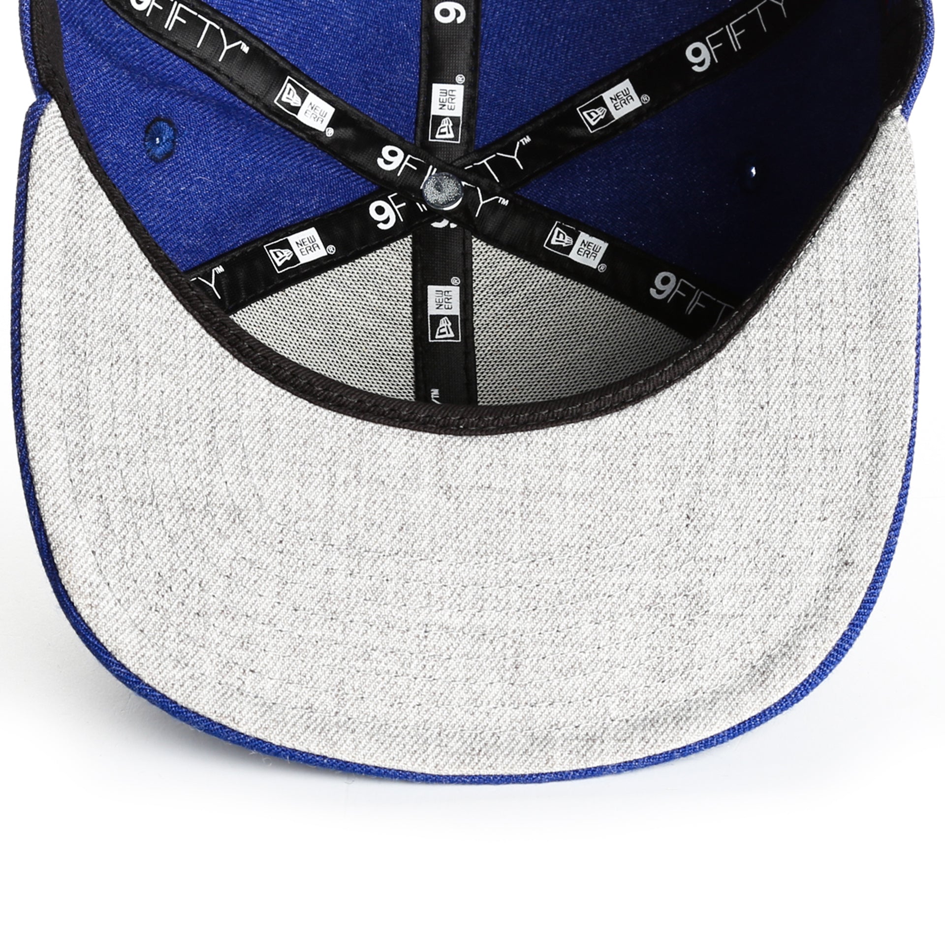 New Era 9Fifty Los Angeles Dodgers Heather Hype Snapback Cap - Blue Heather | Adjustable Baseball Hat for Men & Women | Perfect for Sports Fans, Streetwear & Casual Outfits