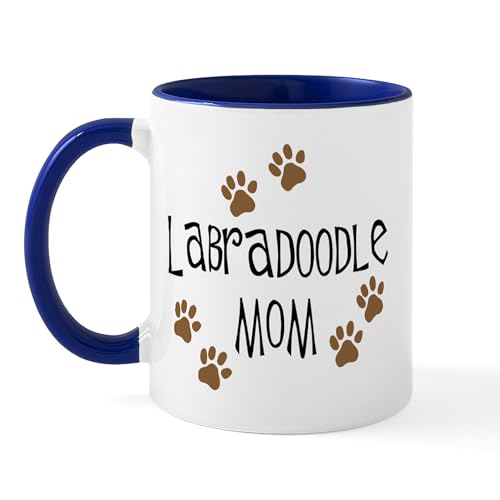 White/Navy Inside - Labradoodle Mom Mug