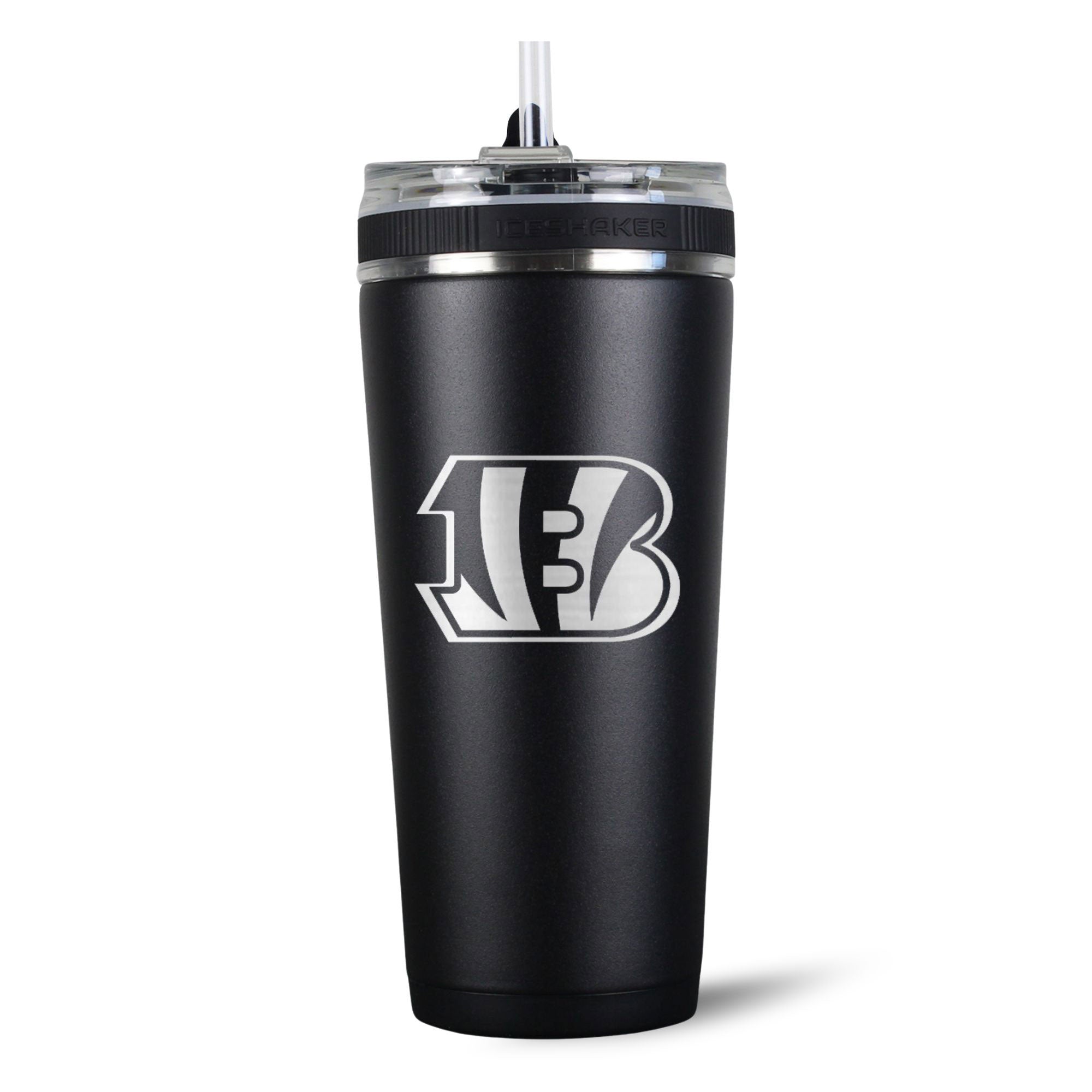 Official Cincinnati Bengals 26oz Insulated Water Bottle - Leakproof Flex Lid, BPA-Free Stainless Steel Sports Bottle for Gym, Hiking & Football Games