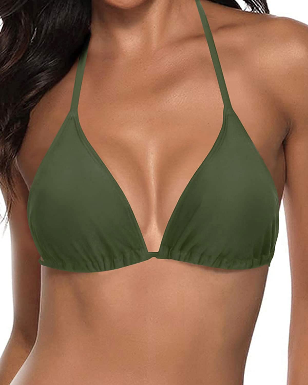 Women's Triangle Bikini Top - Halter Swimwear for Beach & Pool