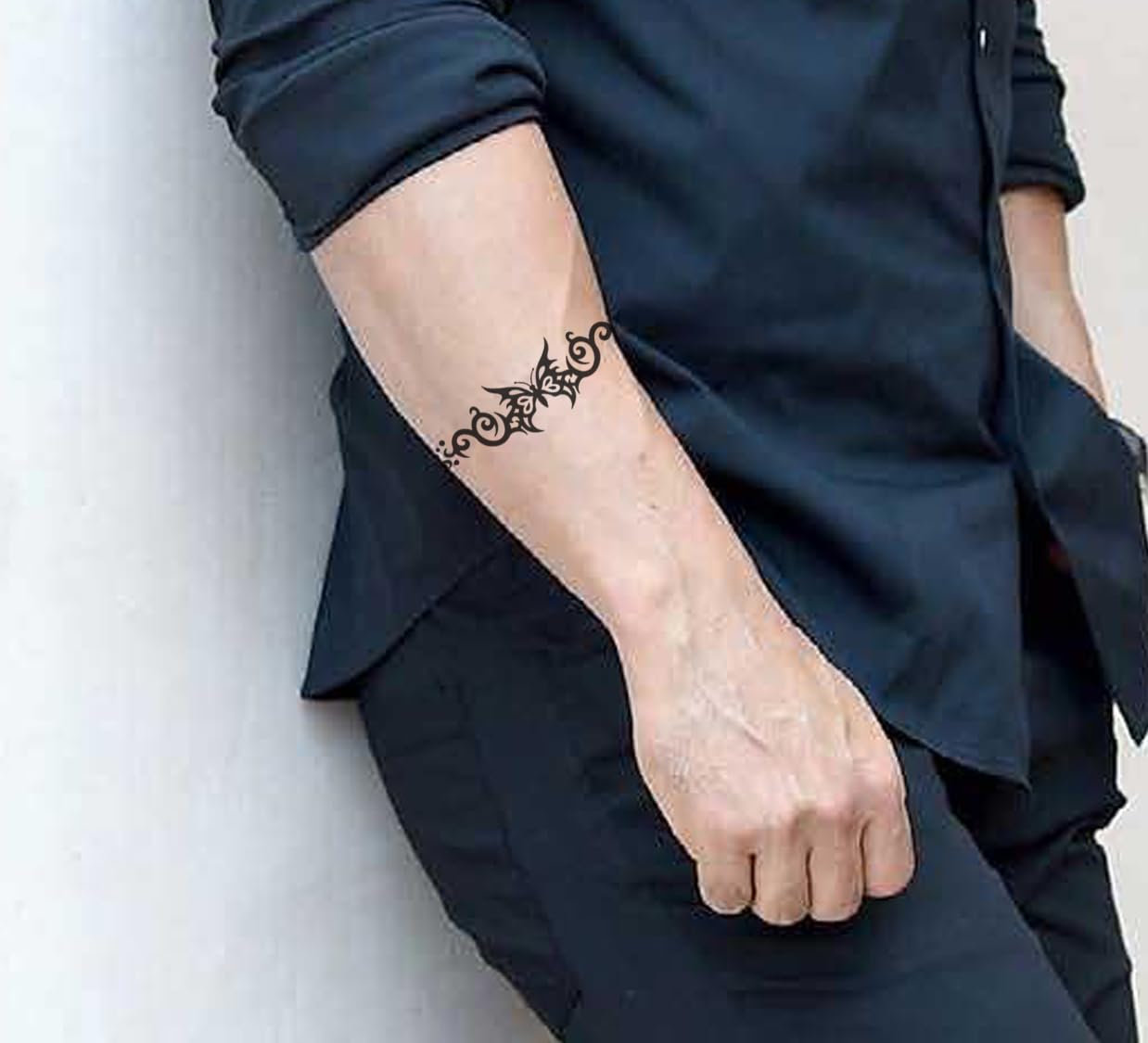 Waterproof Temporary Tattoo Stickers for Men & Women - 3D Realistic Flowers, Butterflies, Stars, Angels, Wolves & Armband Designs (19x9cm) | Perfect for Parties, Halloween, Cosplay & Body Art