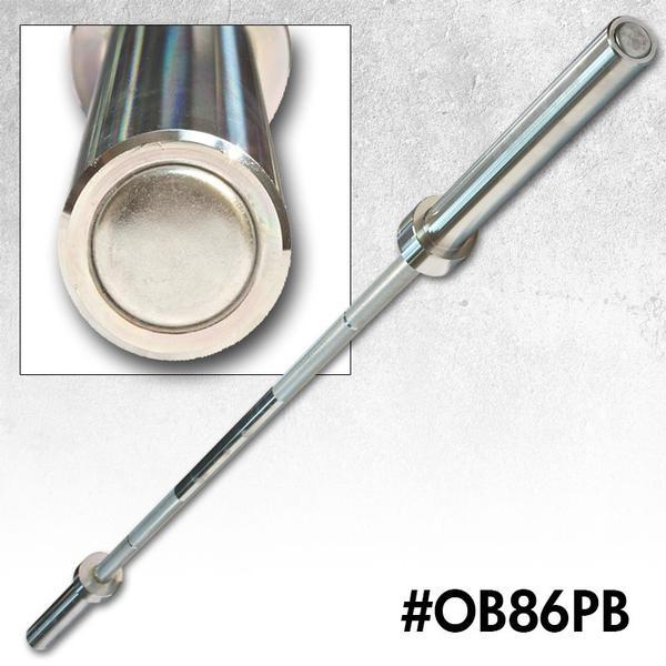 Body Solid OB86PB 1200lb Olympic Power Bar - Heavy Duty Weightlifting Bar for CrossFit, Powerlifting & Strength Training - Perfect for Home Gyms & Commercial Fitness Centers
