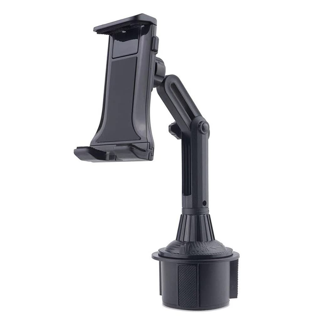 LEIGE Universal Car Cup Holder Phone Mount - Adjustable Smartphone Stand for iPhone, Samsung, Google Pixel - Black Car Accessories for Safe Driving & Hands-Free Navigation