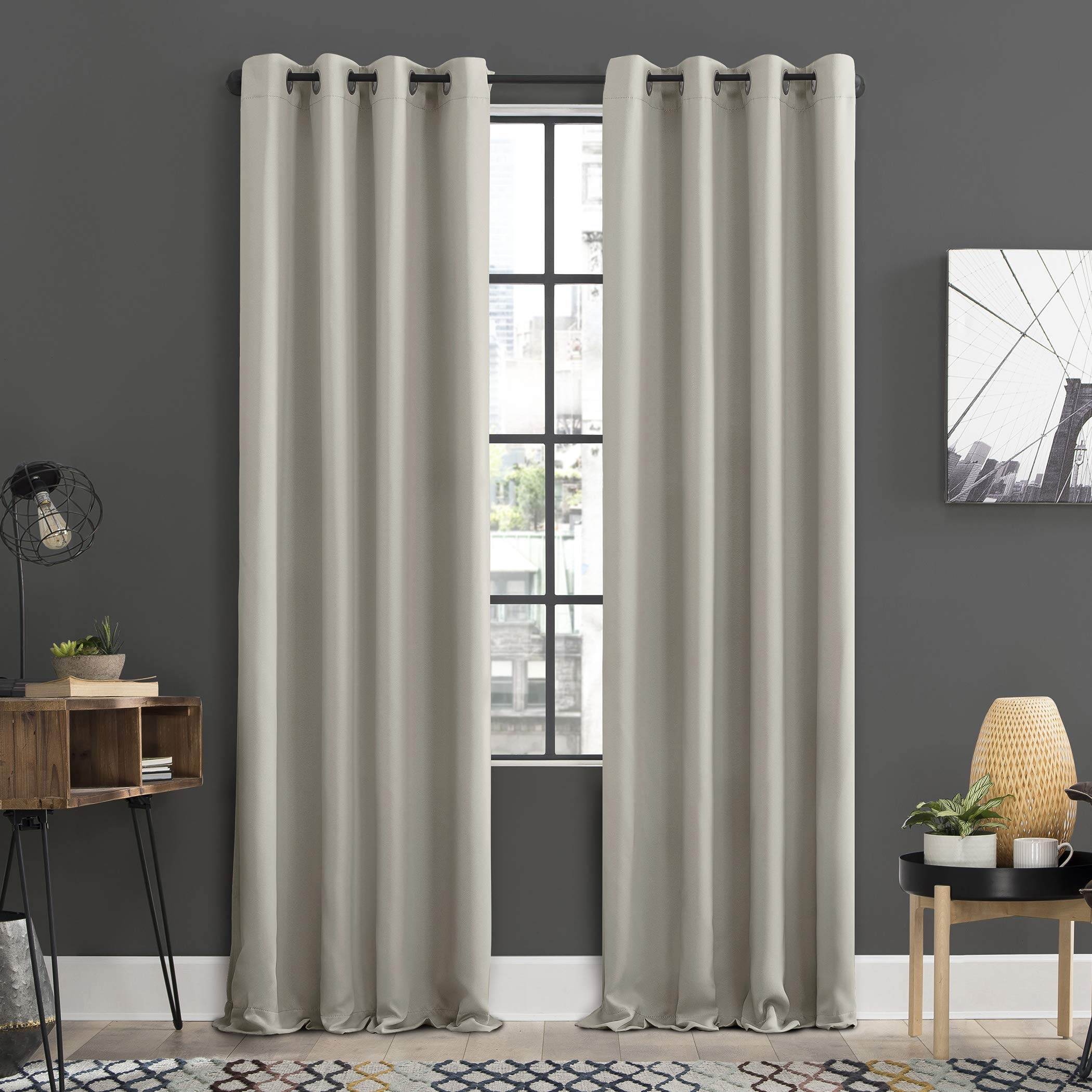 Sun Zero Soho 2-Pack Blackout Energy Efficient Grommet Curtain Panels - 54