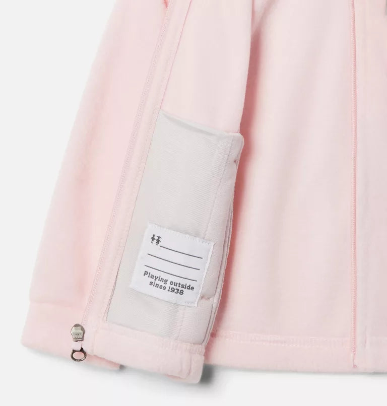 Columbia Satin Pink Benton Springs Fleece Jacket for Toddlers - Soft & Warm Winter Outerwear for Boys & Girls - Perfect for Outdoor Play & School Activities