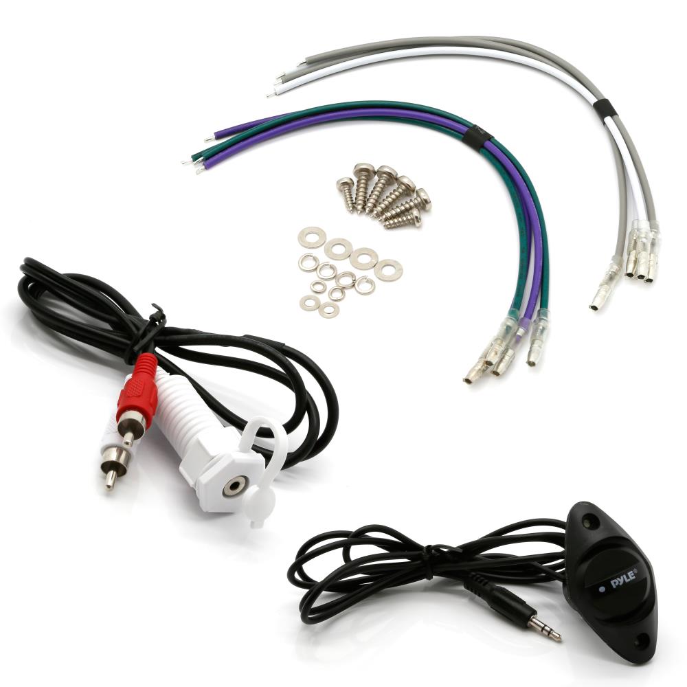 4 Channel Bluetooth Marine Amplifier Kit - Waterproof Boat Audio System for Outdoor & Marine Use