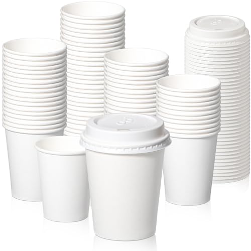 White Cups with White Lids