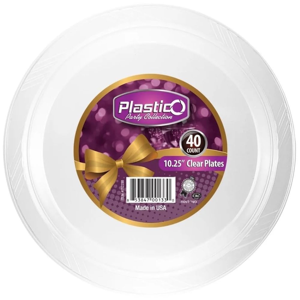 Clear Plastic Plates 10.25
