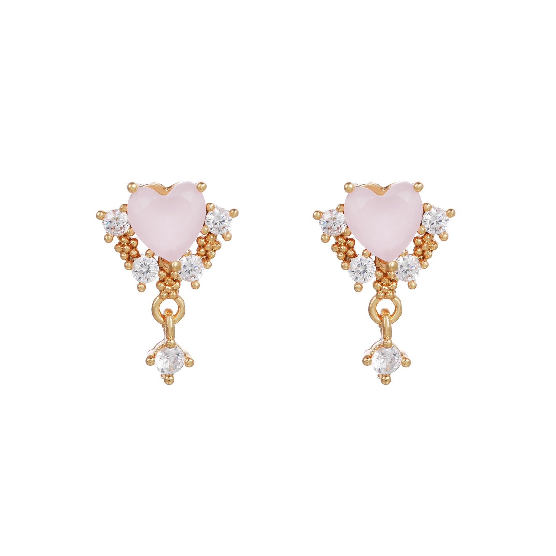 20G Pink Sweet Heart Forward Helix Conch Earrings for Women | Cartilage Hoop Earrings | EGD0433 | Perfect for Daily Wear, Parties & Gifts