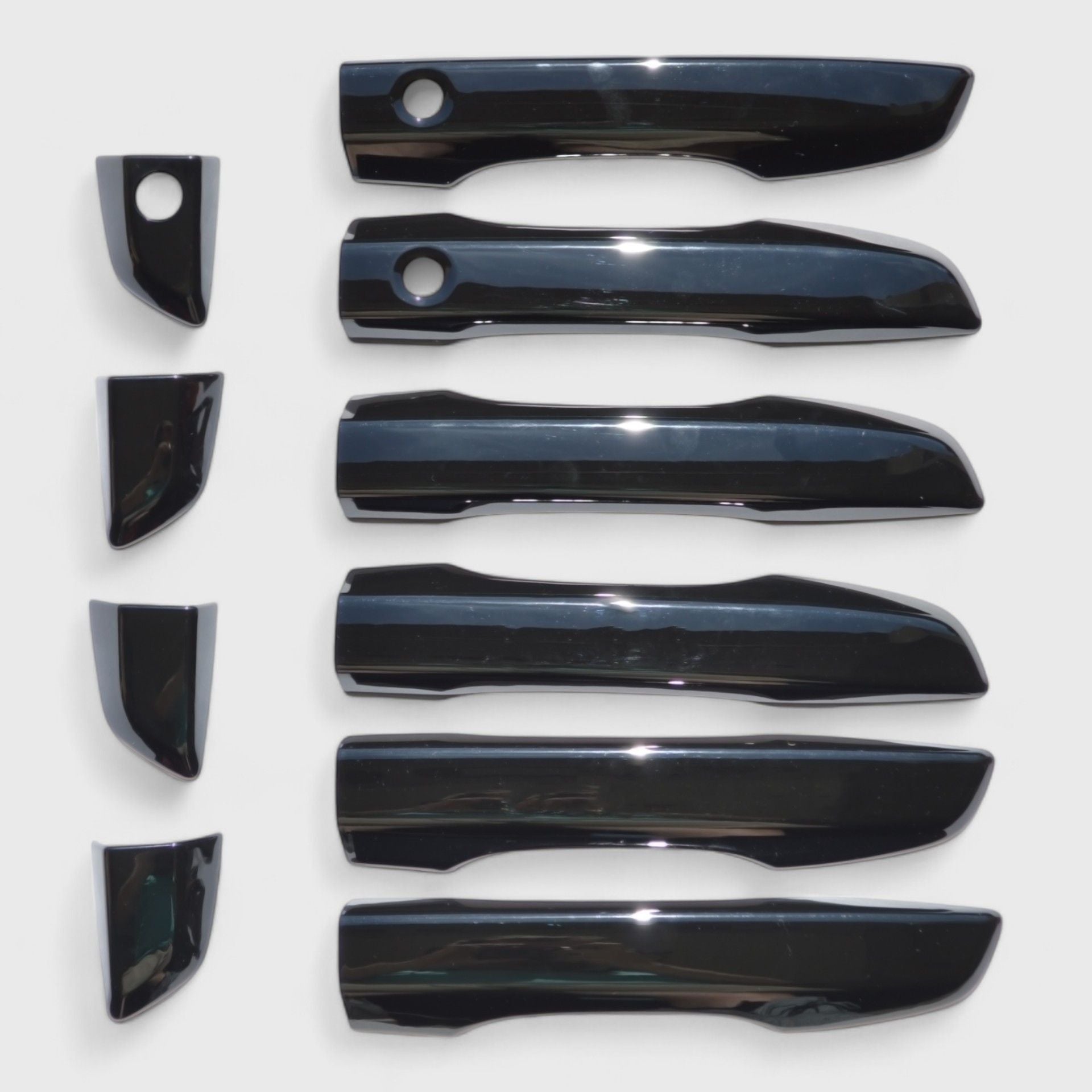 Gloss Black Chrome Delete Door Handle Cover for Cars - Compatible with Smart Key (Model DH6238BLK) | Upgrade Vehicle Exterior & Prevent Scratches