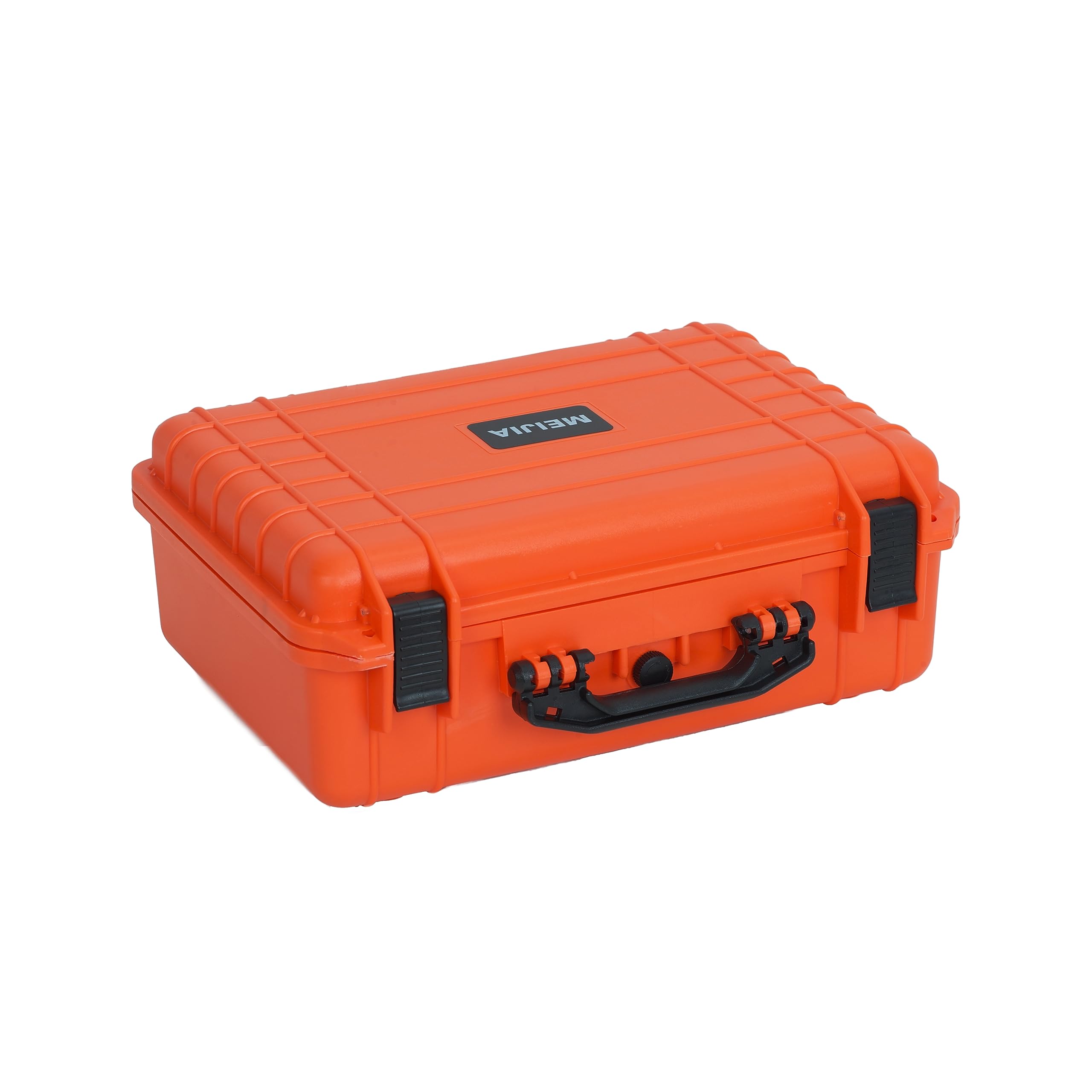 MEIJIA IP67 Waterproof Hard Protective Case with Customizable Foam - All Weather Portable Storage for Cameras, Drones, Pistols & Equipment (18.5x14.06x6.93 Inches, Orange) - Perfect for Outdoor Adventures, Travel & Professional Use