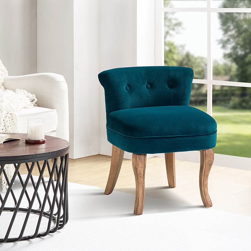Moises Velvet Vanity Stool with Optional Types - Elegant Makeup Stool for Dressing Table, Bedroom & Bathroom