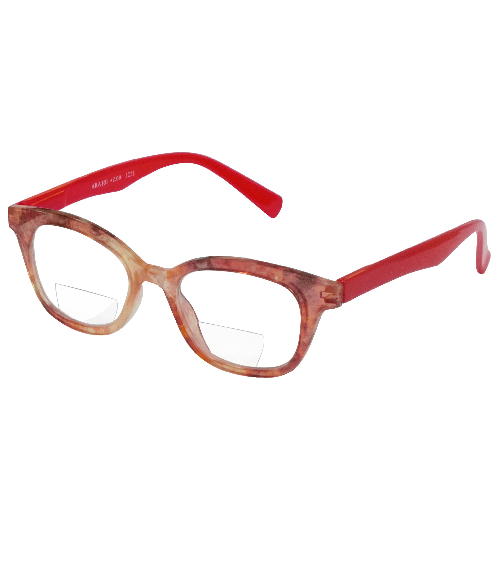 Premium Spring Hinge Reading Glasses with Bifocal Lenses for Women & Men - Ideal for Reading, Computer Work & Close-Up Tasks