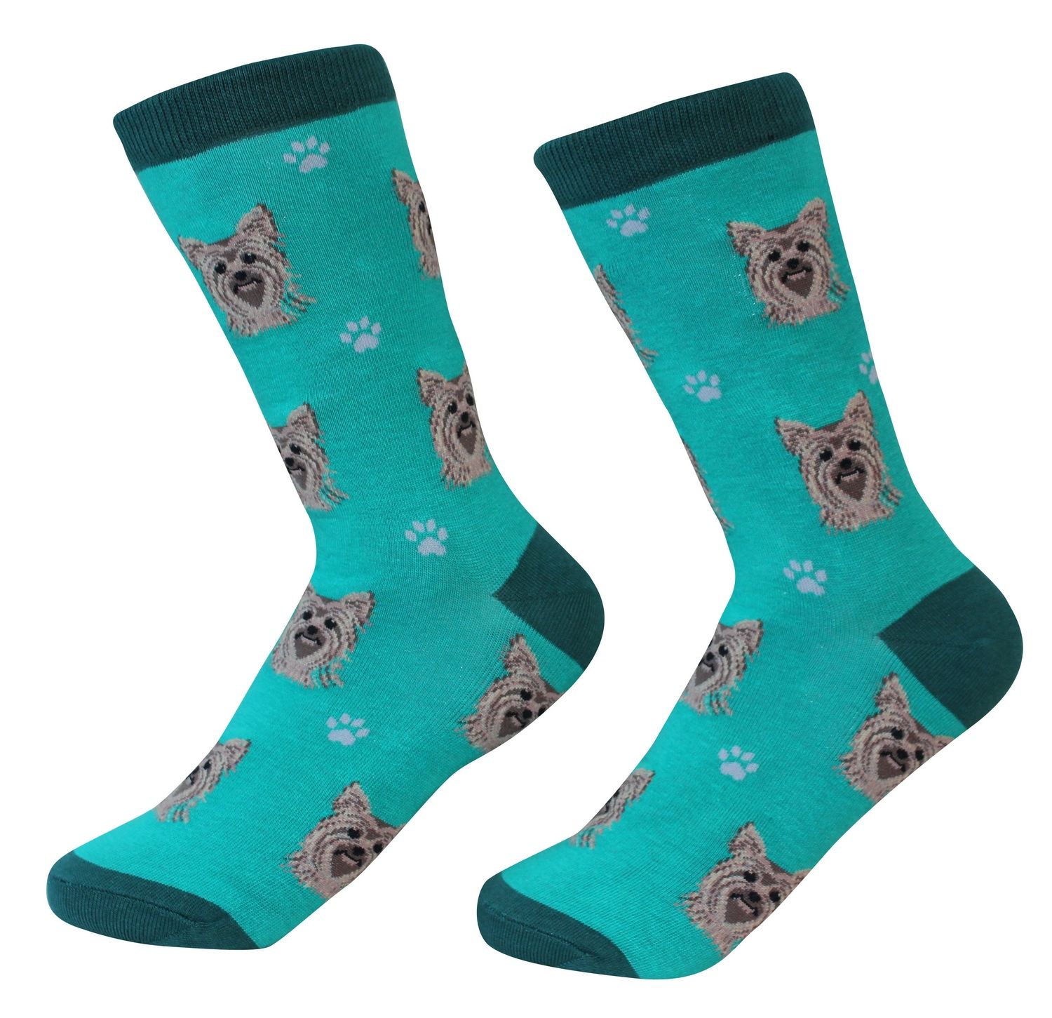 Yorkie Socks for Men & Women - Cozy & Cute Dog Lover Socks - Perfect for Gifts, Lounge Wear & Dog Lovers