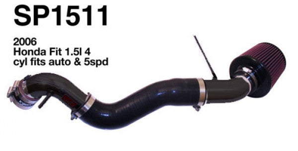 2007-2008 Honda Fit 1.5L SP Series High Performance Cold Air Intake System - Black - Improve Engine Power & Fuel Efficiency for Street Racing & Daily Driving