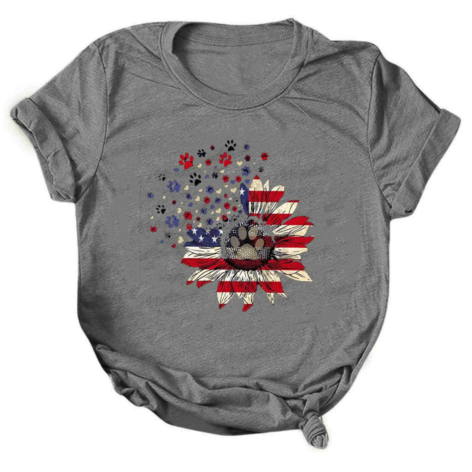 Women's Casual Short Sleeve T-Shirt - Letter Print Round Neck Top for Everyday Wear | Perfect for Summer Outfits, Weekend Casual & Layering