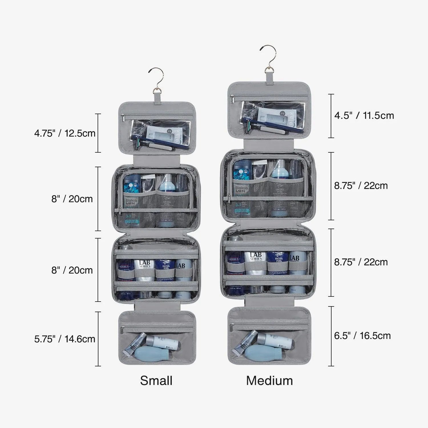 SpaceSaver Toiletry Bag - Waterproof Hanging Travel Cosmetic Organizer for Men & Women - Perfect for Camping, Gym, Business Trips & Vacation