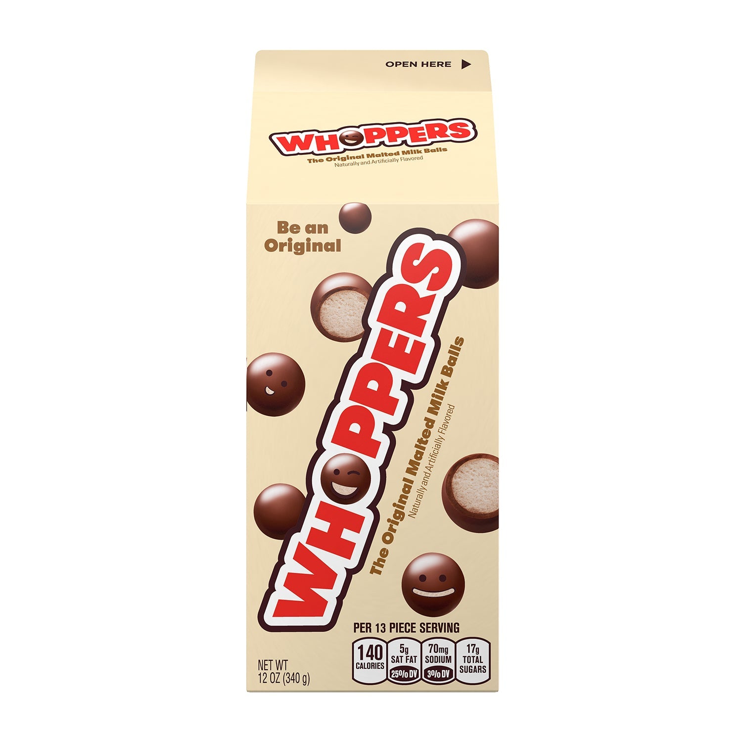 Hershey's Whoppers Malted Milk Balls 12oz Box - Delicious Chocolate Candy for Parties, Gifts & Movie Nights