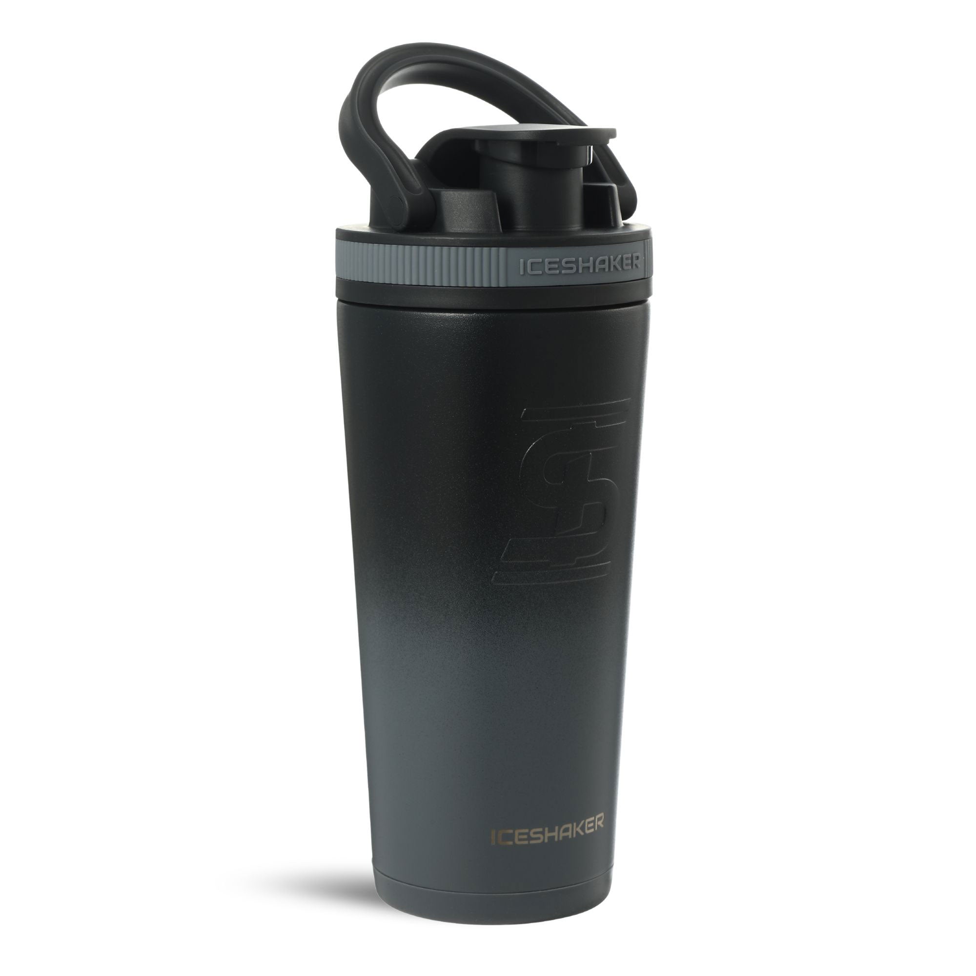 26oz Ice Shaker Bottle - Grey Color Rush Series | Leakproof & Insulated Stainless Steel Water Bottle for Gym, Workouts & Protein Shakes | Perfect for Bodybuilding, Fitness & Sports Hydration