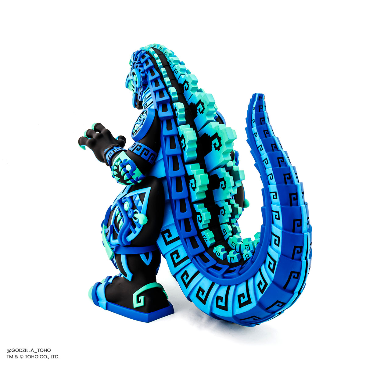 Urban Aztec Godzilla Vinyl Designer Figure - Heat Ray Variant Timed Edition | Collectible Monster Toy for Display & Gifts | Perfect for Anime Fans & Pop Culture Collectors