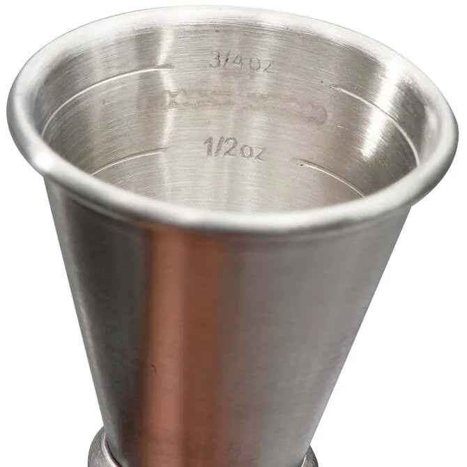 Premium Japanese Style Jigger - 1 oz & 2 oz Dual Measuring Cup for Cocktails - Perfect for Bartenders, Mixologists & Home Bars - Ideal for Crafting Martinis, Margaritas & Precision Cocktails
