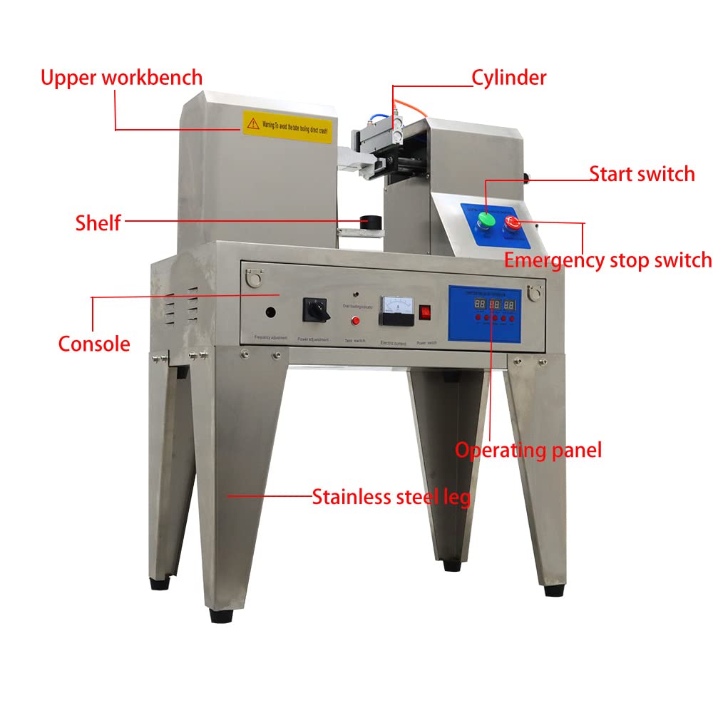 Ultrasonic Soft Plastic Tube Sealer Machine - 110V 1200W Hose & Tube Sealer with Date Coder for Toothpaste, Cosmetics & Personal Care Products | Ideal for Home Use, Small Businesses & DIY Projects