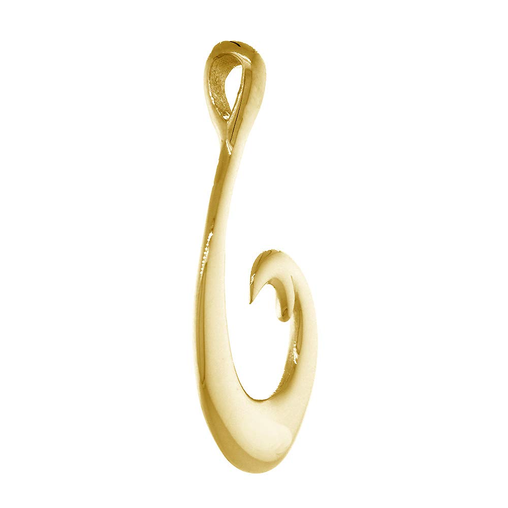 35mm Smooth Fish Hook Charm for Men & Women - Perfect for Jewelry Making, DIY Crafts, and Fishing Gear Accessories