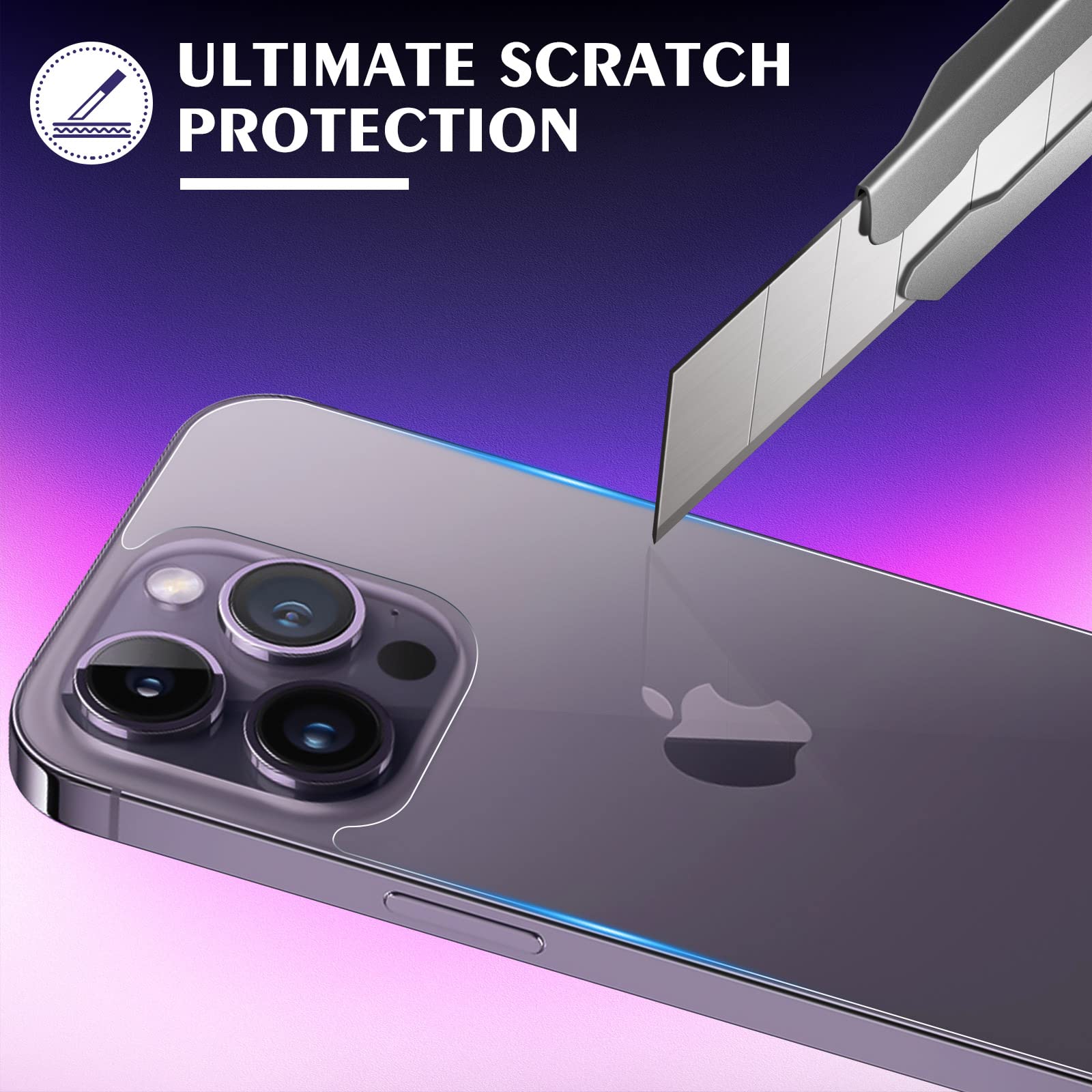 Beeyoka [3 Pack] iPhone 14 Pro Screen Protector Set - Front & Back Tempered Glass + Camera Lens Protector | Anti-Fingerprint, Anti-Scratch, HD Clear | Perfect for Everyday Use, Travel & Outdoor Activities (6.1 inch)