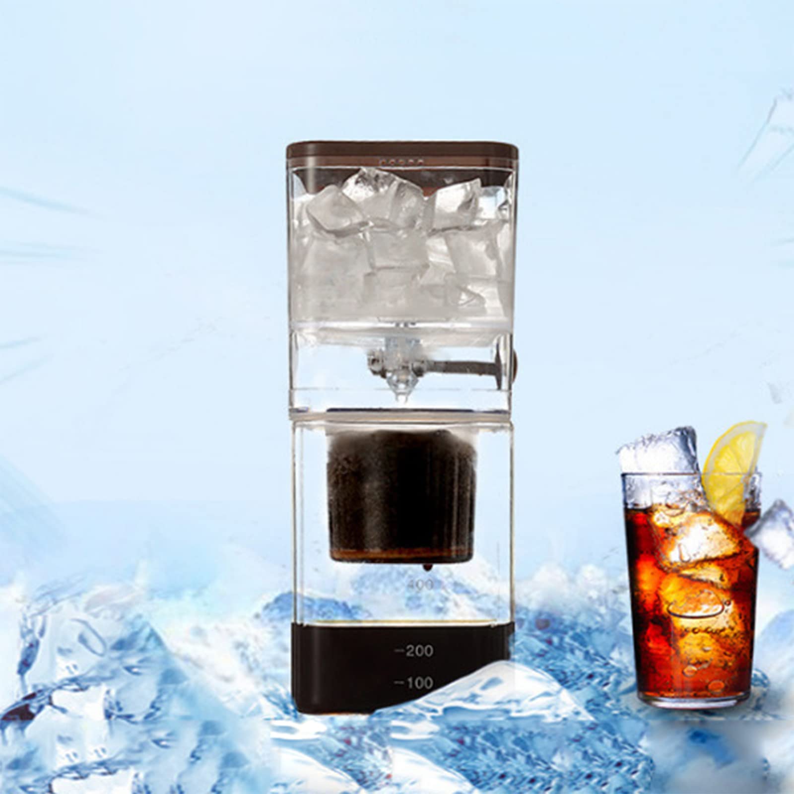 Cold Brew Coffee Maker 500ML - Detachable Glass Bottle for Home & Café Use